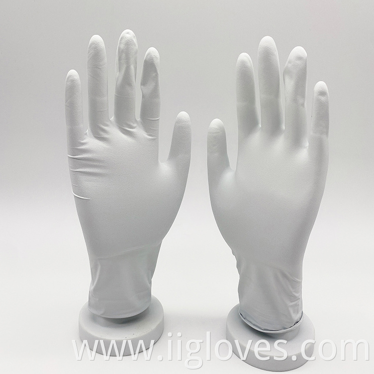 Manufacturer Wholesale 12 Inch Nitrile White Black Gloves Industrial Gloves Safety Work Use